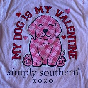 Simply Southern Pink Plaid Dog Tee